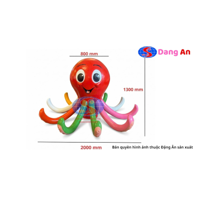 bạch tuộc phun nước composite ngộ nghĩnh